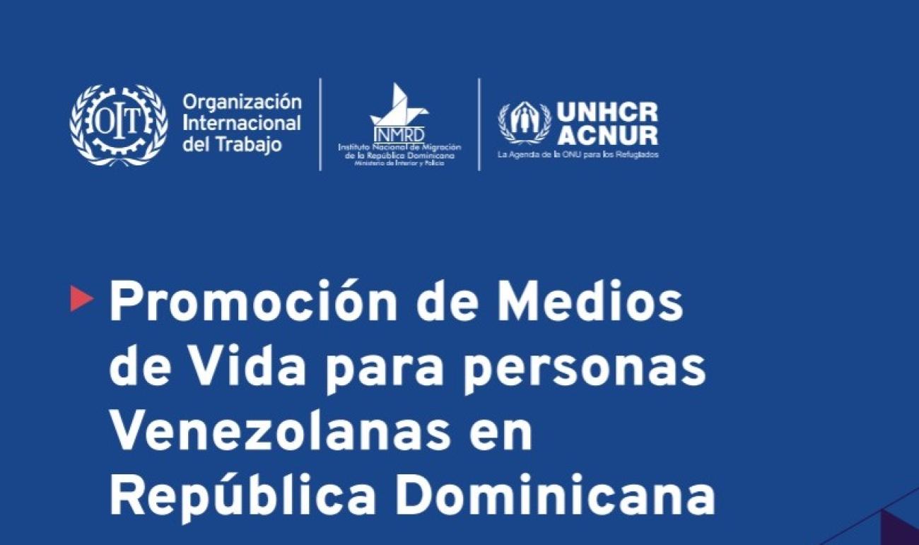 Portada estudio “Promoción de medios de vida para población venezolana en República Dominicana” 