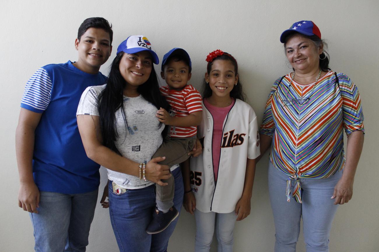 Familia venezolana en República Dominicana