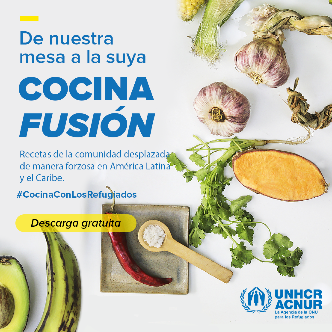 ACNUR publica libro de recetas por personas refugiadas en las Américas