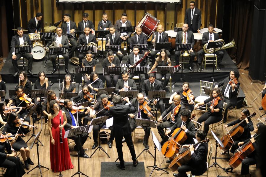 Durante el más reciente concierto de la orquesta se ejecutaron canciones de RD y otros países de Latinoamérica